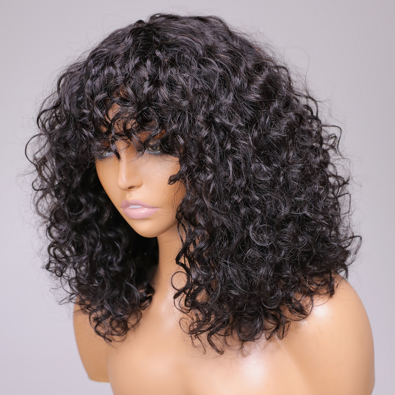 Boho Curly Bang Wig