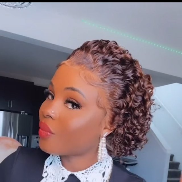 Summer Hot Sale Short Full Lace Wig Curly Wig