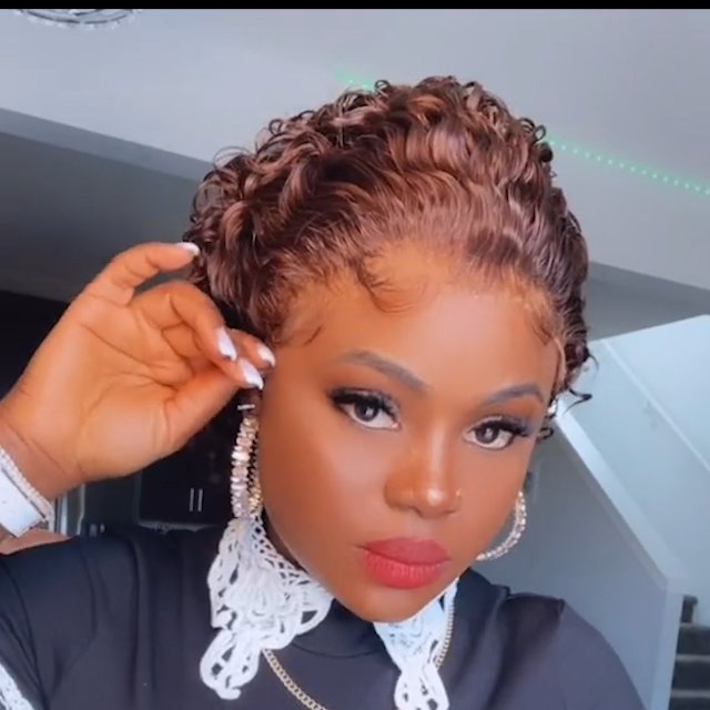 Summer Hot Sale Short Full Lace Wig Curly Wig