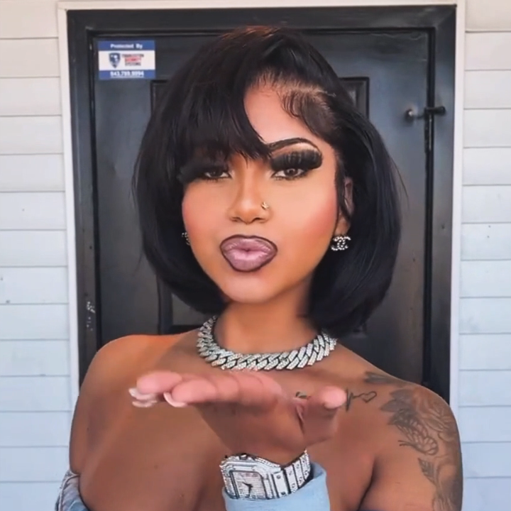 Glueless Straight Short Bob Wig Summer Wig Choice 4x4/13x4 Brazilian Hair Lace Wigs