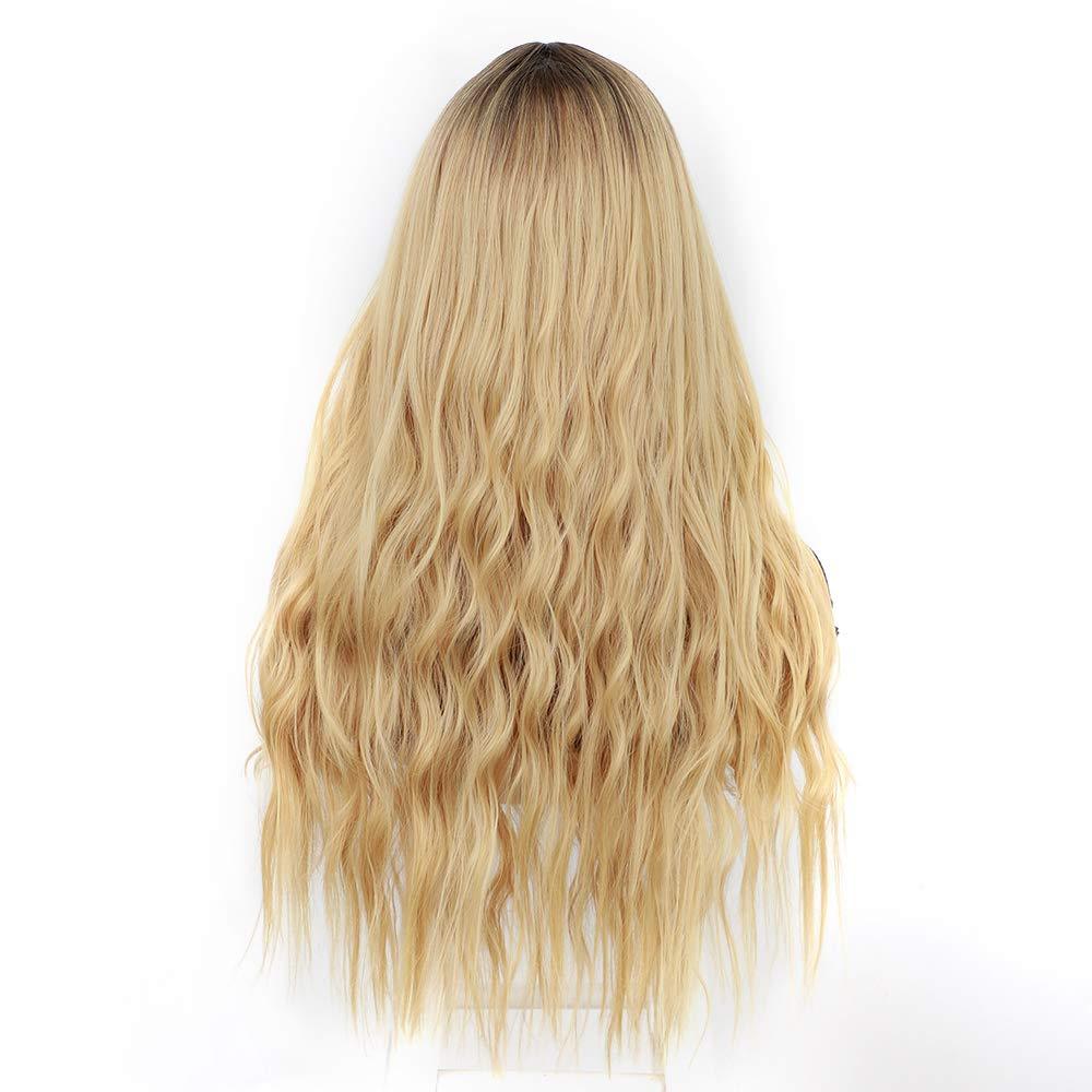 Long Black Curly Wavy Mini Lace Wig For Women