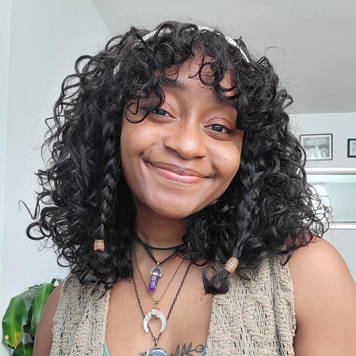 Boho Curly Bang Wig