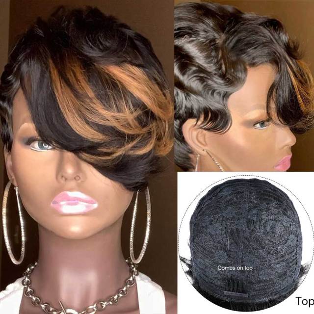 Glueless Wig With Elastic Belt| 2023 Natural Pixie Cute Wig