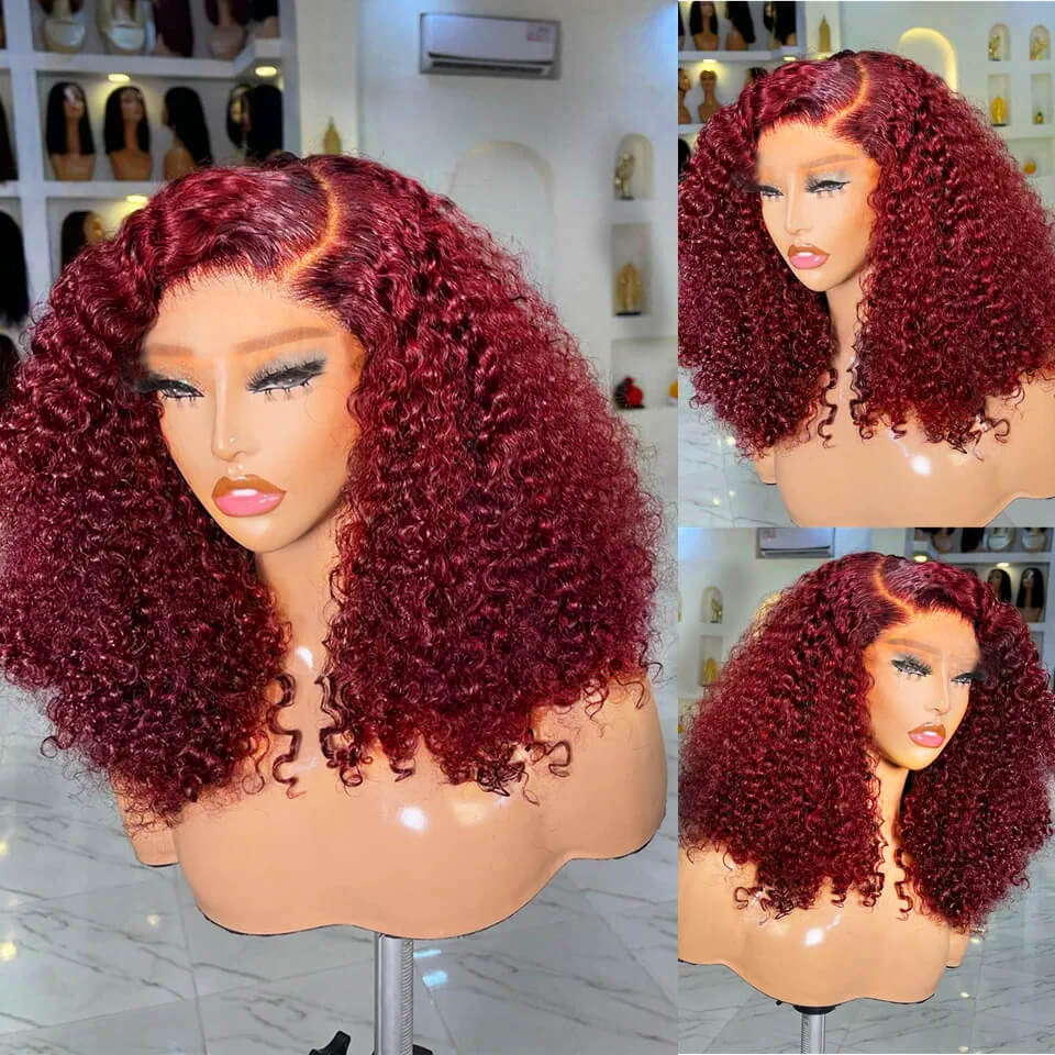 Super Deal Summer Style Curly 6x5 Wear Go Glueless Lace Human Hair Wigs