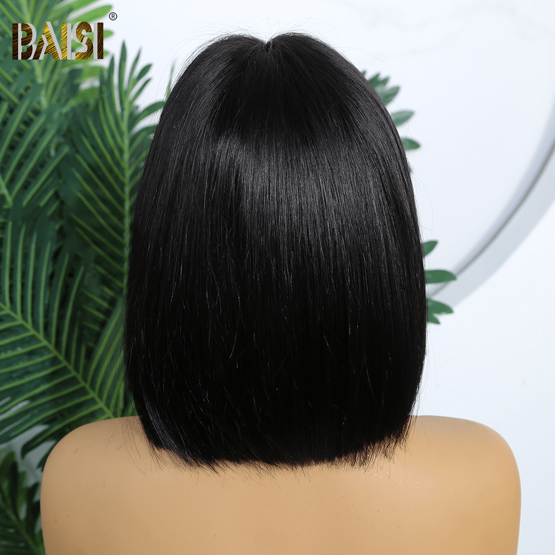 Machine Made Straight With Bang BoB Wig