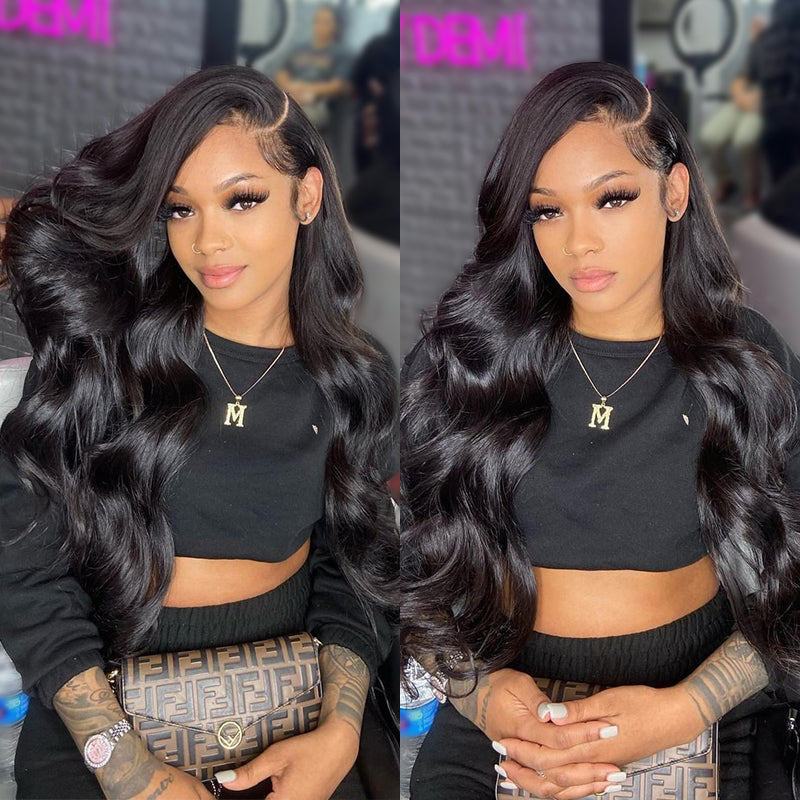 Mslynn HD Lace Wigs Body Wave Wig Transparent 13x4 Lace Front Wig